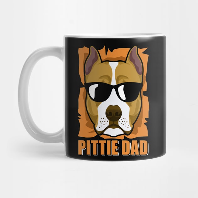 Pittie Dad | American Pit Bull Terrier Owner Gift by Streetwear KKS